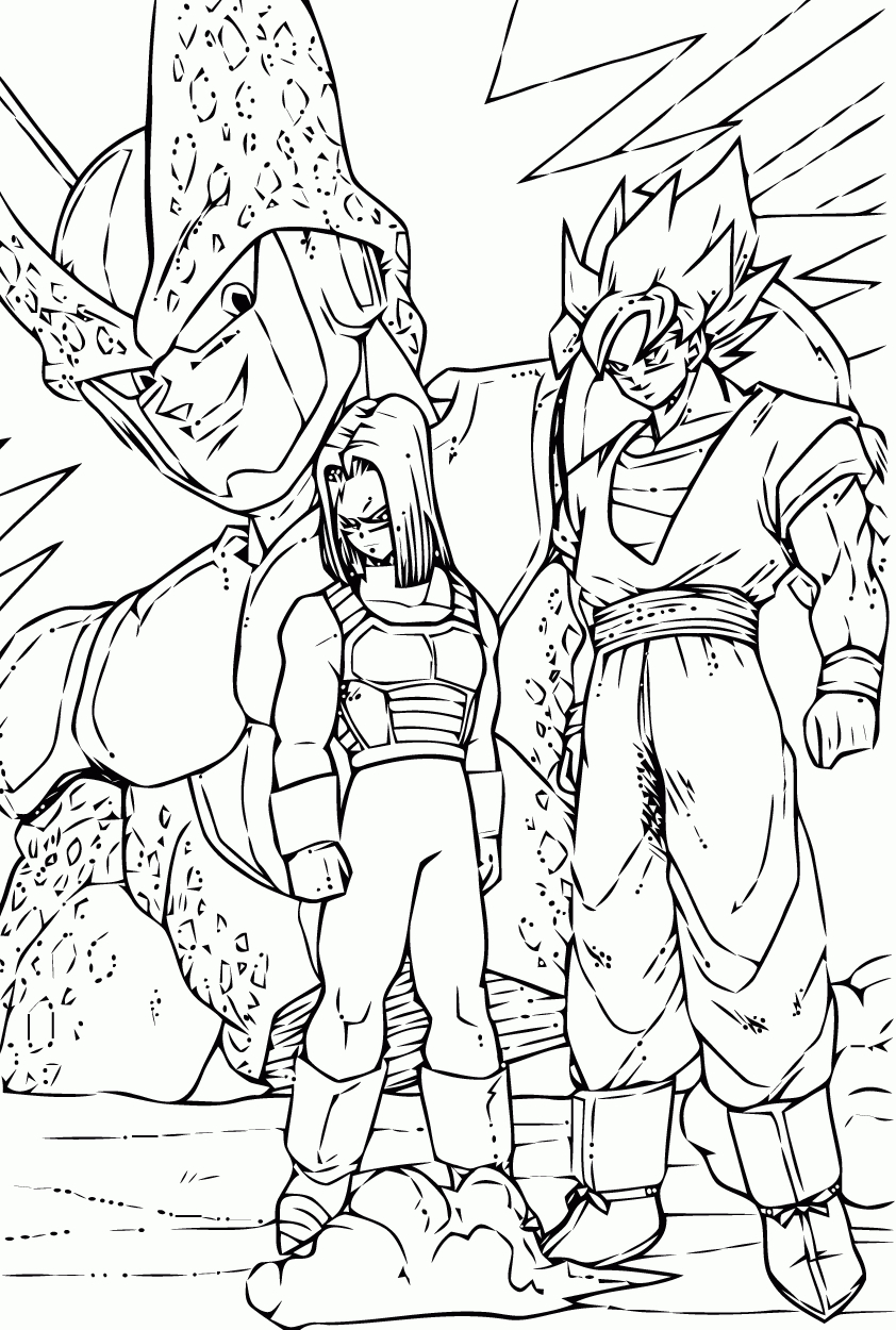 Coloriages Dragon Ball Z 4 - Coloriage Dragon Ball Z dedans Dessin Coloriage Dragon Ball Z A Imprimer