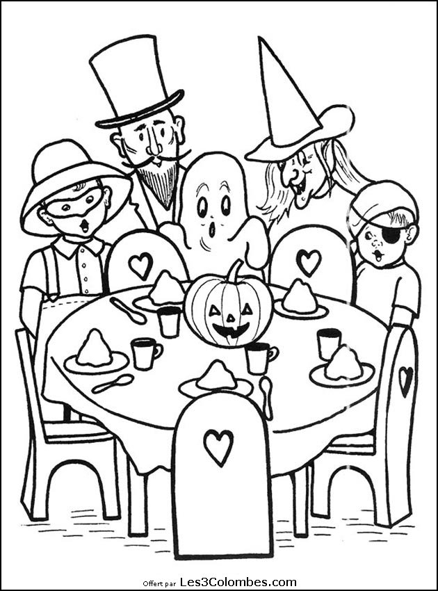 Coloriages Halloween 098 - Coloriage En Ligne Gratuit Pour tout Coloriage Dessin En Ligne