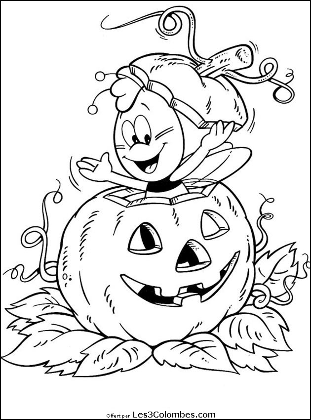 Coloriages Halloween 105 - Coloriage En Ligne Gratuit Pour pour Coloriage En Ligne Gratuit,