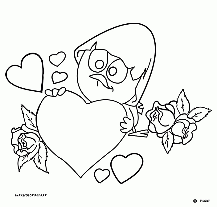 Coloriages Je T&amp;#039;Aime Calimero à Coloriage Je T&amp;amp;#039;Aime Papa