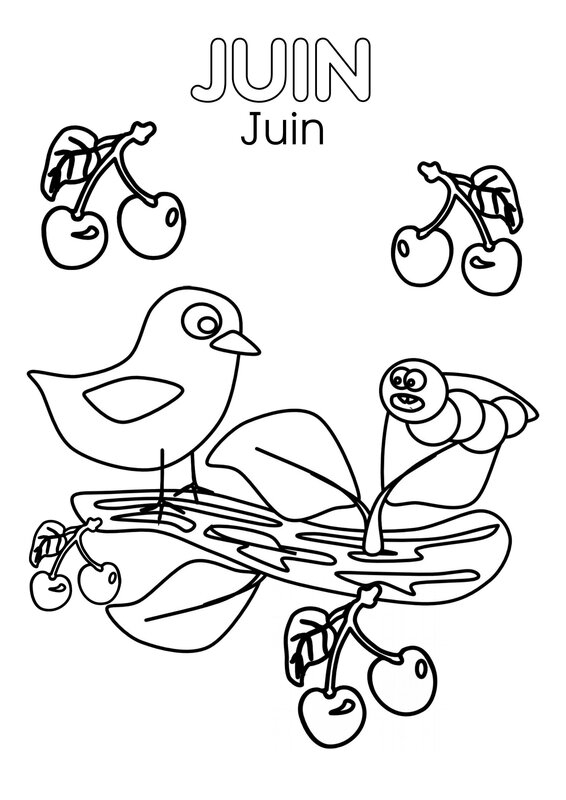 Coloriages Juin - Assistante Maternelle Argenteuil - Orgemont concernant Coloriage Juin