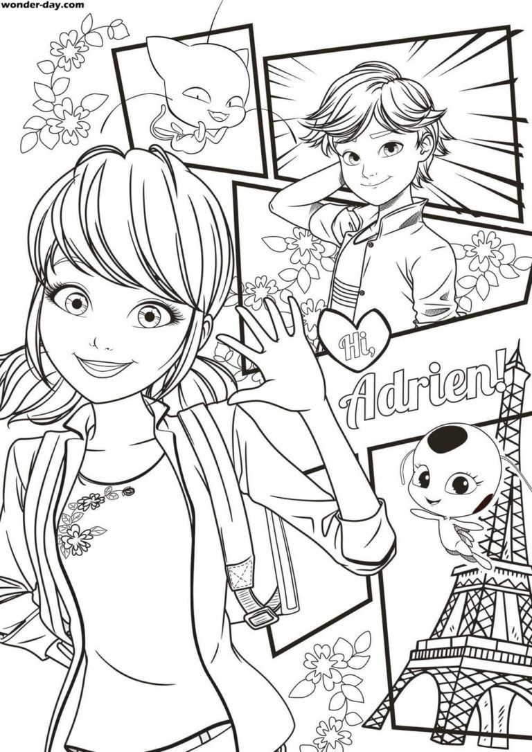 Coloriages Ladybug Et Chat Noir. La Meilleure Collection intérieur Coloriage N&amp;amp;#039;Importe