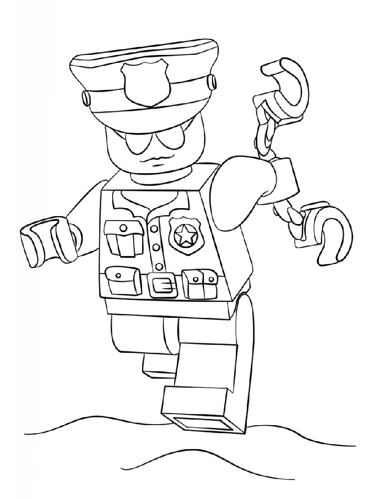 Coloriages Lego Police Gratuits À Imprimer Pour Les Enfants à Coloriage Tobot W