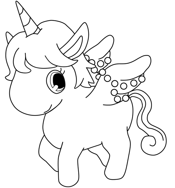 Coloriages Licorne (Personnages) - Page 2 - Album De intérieur Coloriage De Licorne,