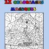 Coloriages Magiques Gratuits | 12 Images À Imprimer En 1 Clic intérieur Coloriage Magique 1 À 5