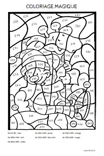 Coloriages Magiques Numération destiné Le Nombre 8 Coloriage