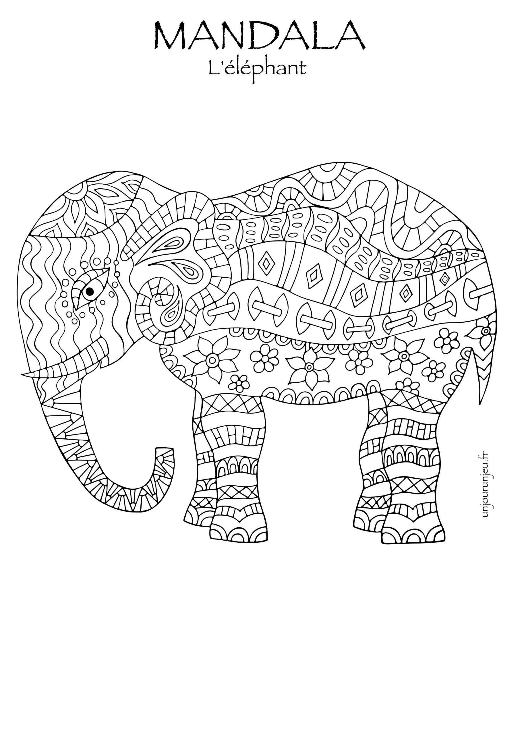 Coloriages Mandalas Animaux À Télécharger, Pour Enfants Et à Coloriage Dessin Animaux