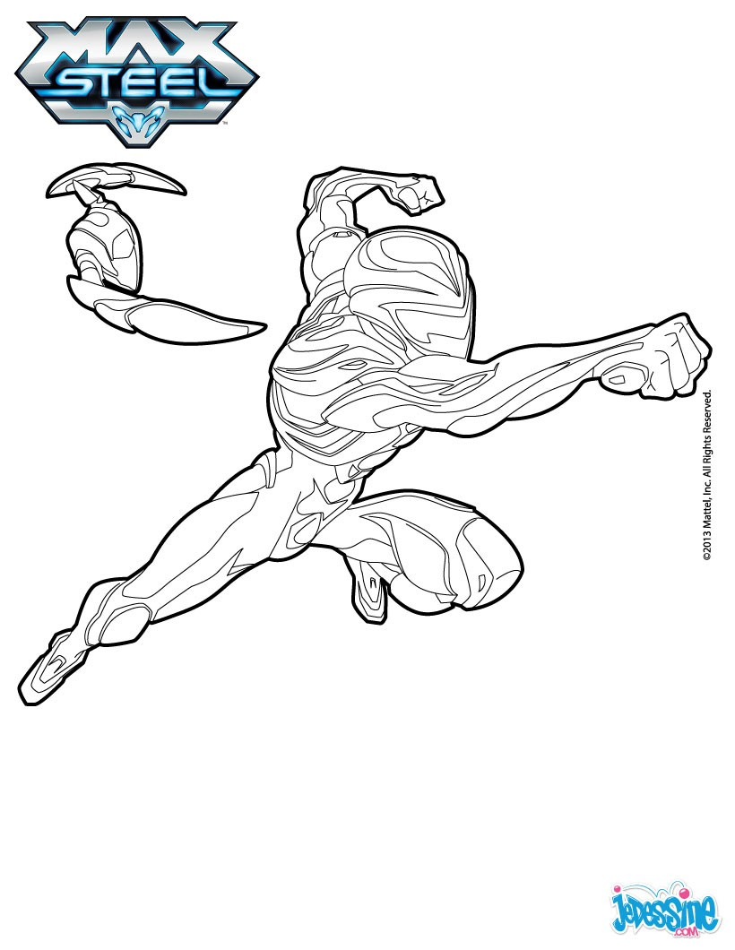 Coloriages Max Steel À Colorier - Fr.hellokids encequiconcerne B Max Coloriage A Imprimer