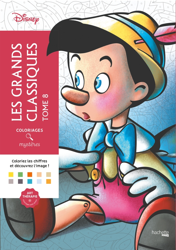 Coloriages Mystères Les Grands Classiques Disney Tome 8 avec Coloriages Mystères