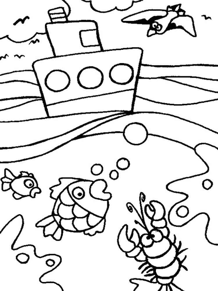 Coloriages Océan Gratuits À Imprimer Pour Les Enfants destiné Coloriage Ocean