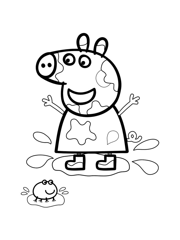 Coloriages Peppa Pig Gratuits À Imprimer Pour Les Enfants avec Coloriage Peppa Pig,