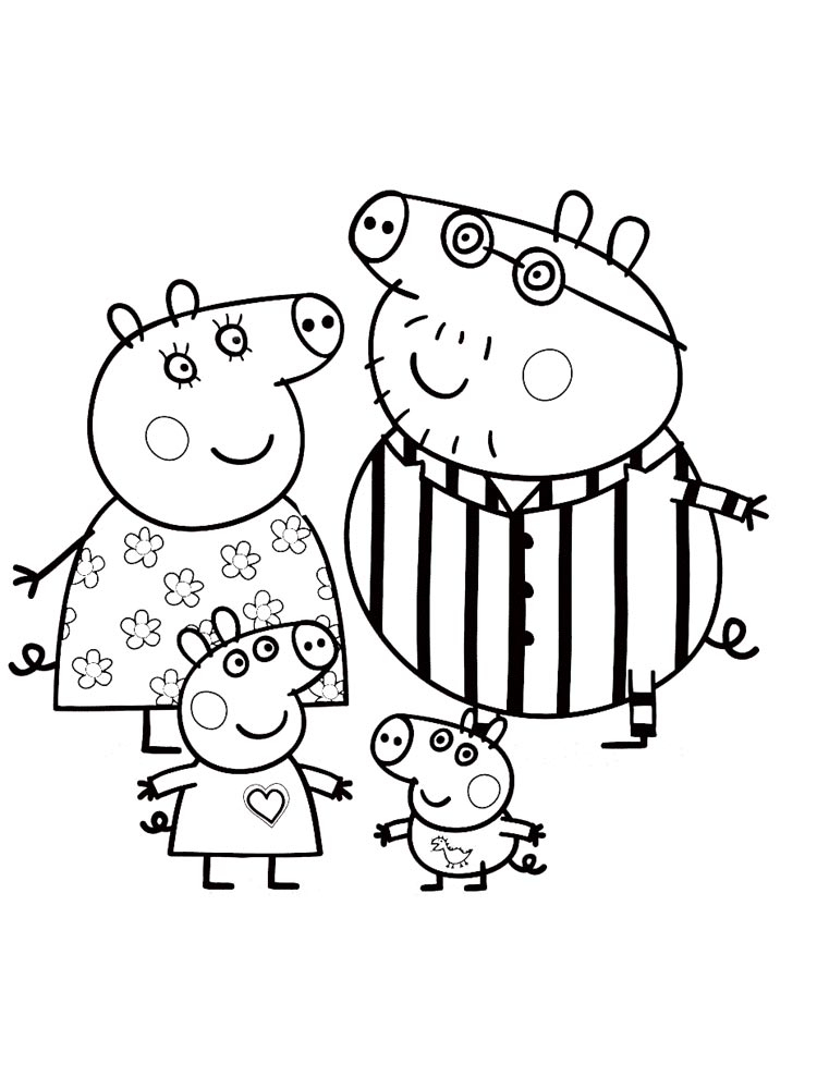 Coloriages Peppa Pig Gratuits À Imprimer Pour Les Enfants dedans Coloriage Peppa Pig,