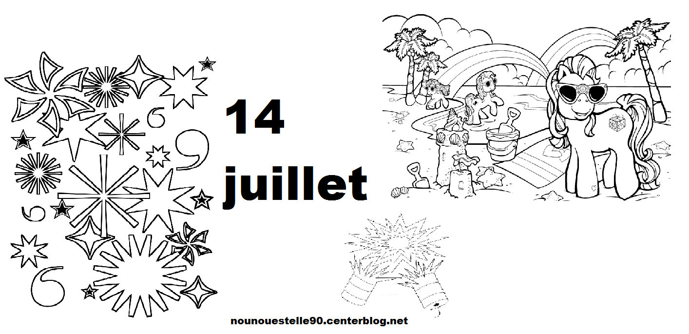 Coloriages Pour Le 14 Juillet intérieur Dessin 14 Juillet