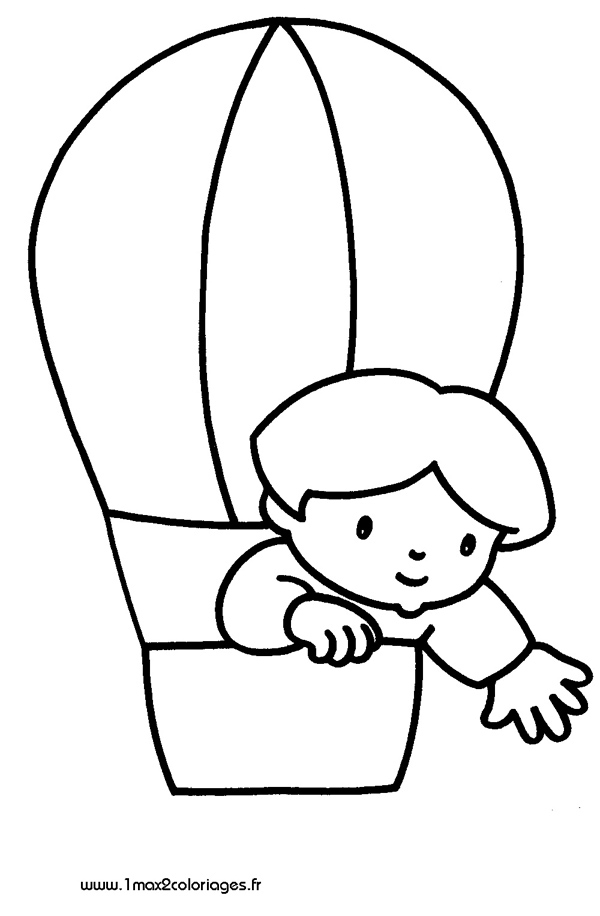 Coloriages Pour Les 3 - 4 Ans - Un Enfant Dans Une pour Coloriage À Imprimer 4 Ans