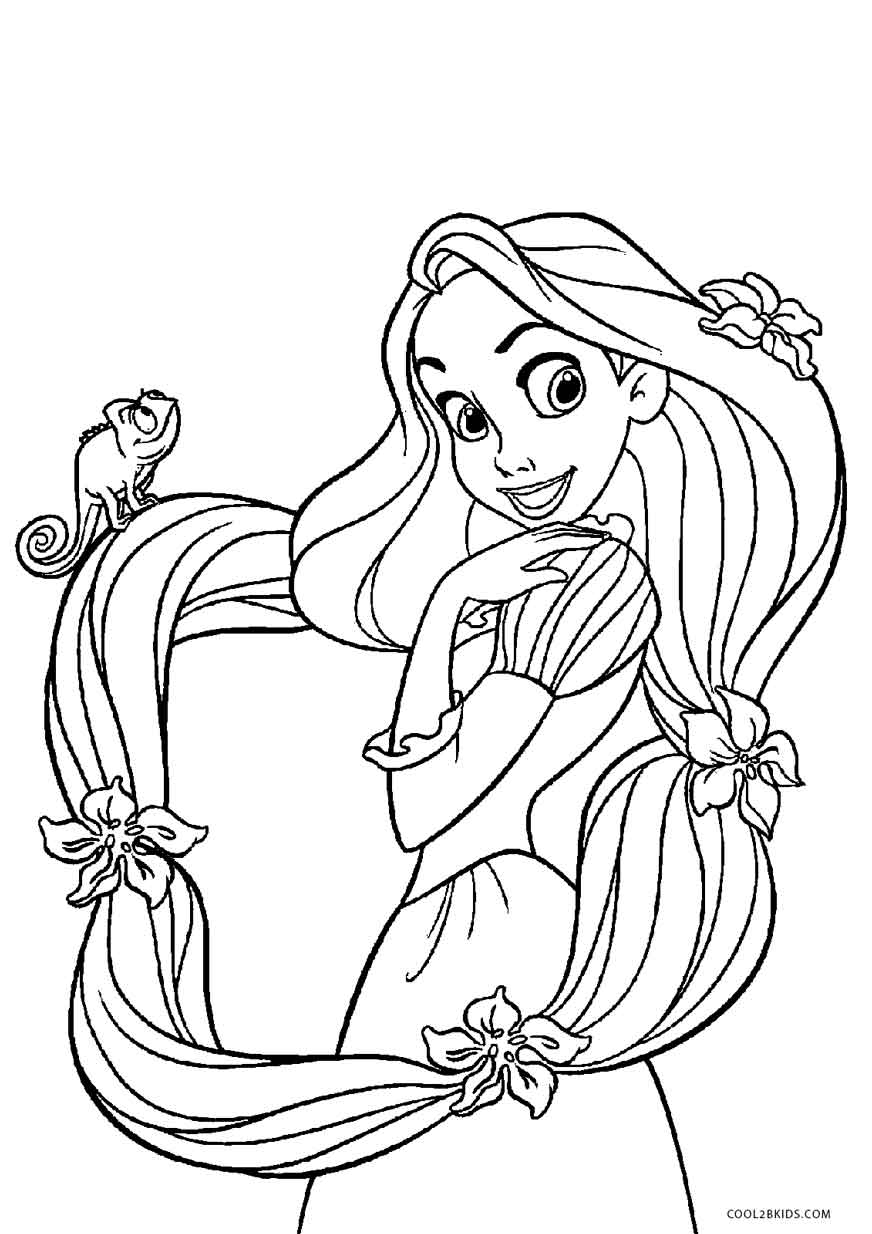 Coloriages - Raiponce - Coloriages Gratuits À Imprimer intérieur Coloriage Raiponce,