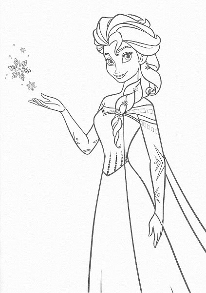 Coloriages Reine Des Neiges Et Activités À Imprimer intérieur Elsa Coloriage À Imprimer