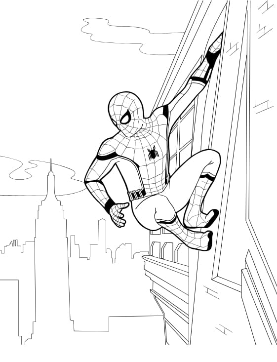 Coloriages Spiderman À Imprimer - Wonder-Day serapportantà Coloriage Dessin Animé Spiderman