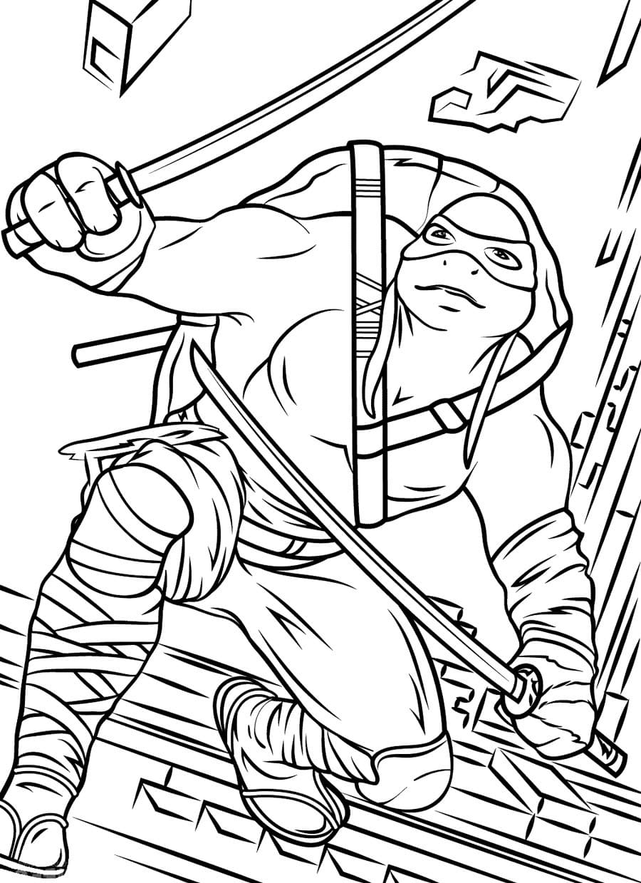 Coloriages Tortues Ninja - Coloriages Gratuit À Imprimer encequiconcerne Coloriage Ninja