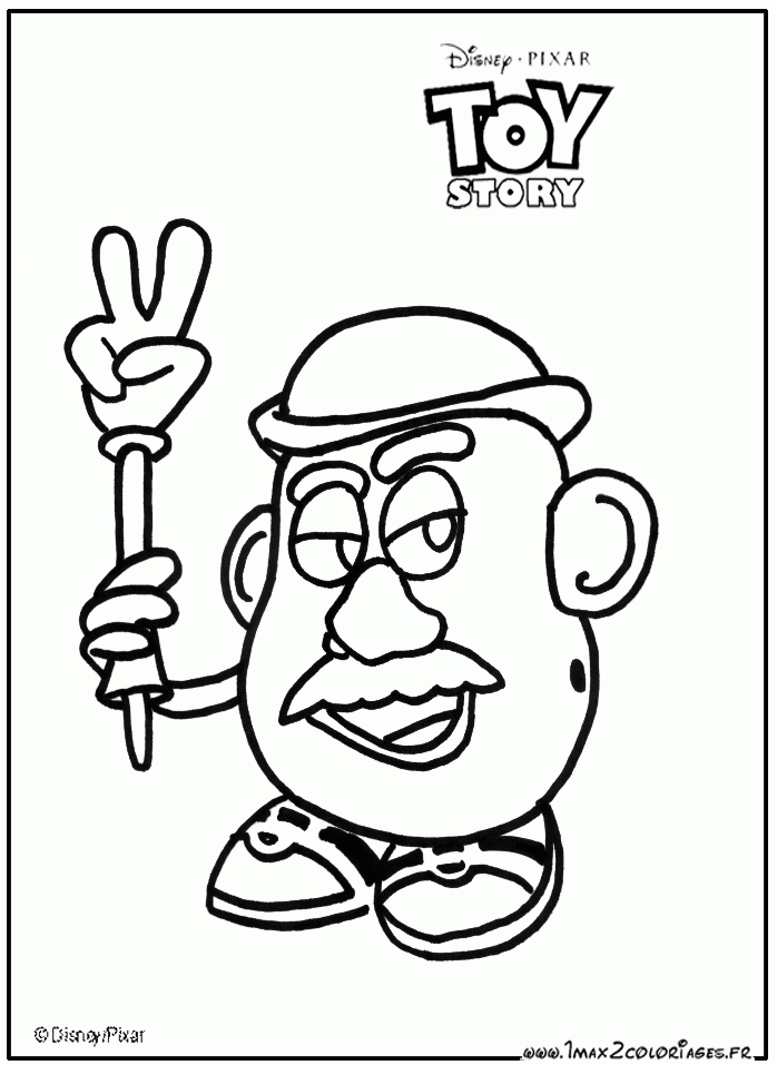 Coloriages Toy Story 1 - M. Patate à M À Colorier