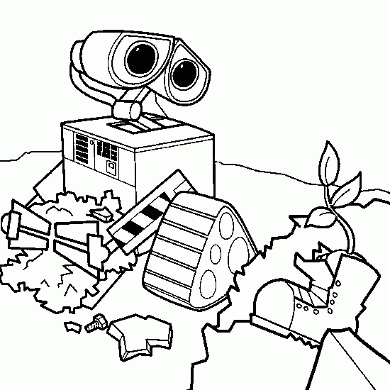 Coloriages Wall-E (Films D&amp;#039;Animation) - Album De Coloriages dedans Wall E Coloriage