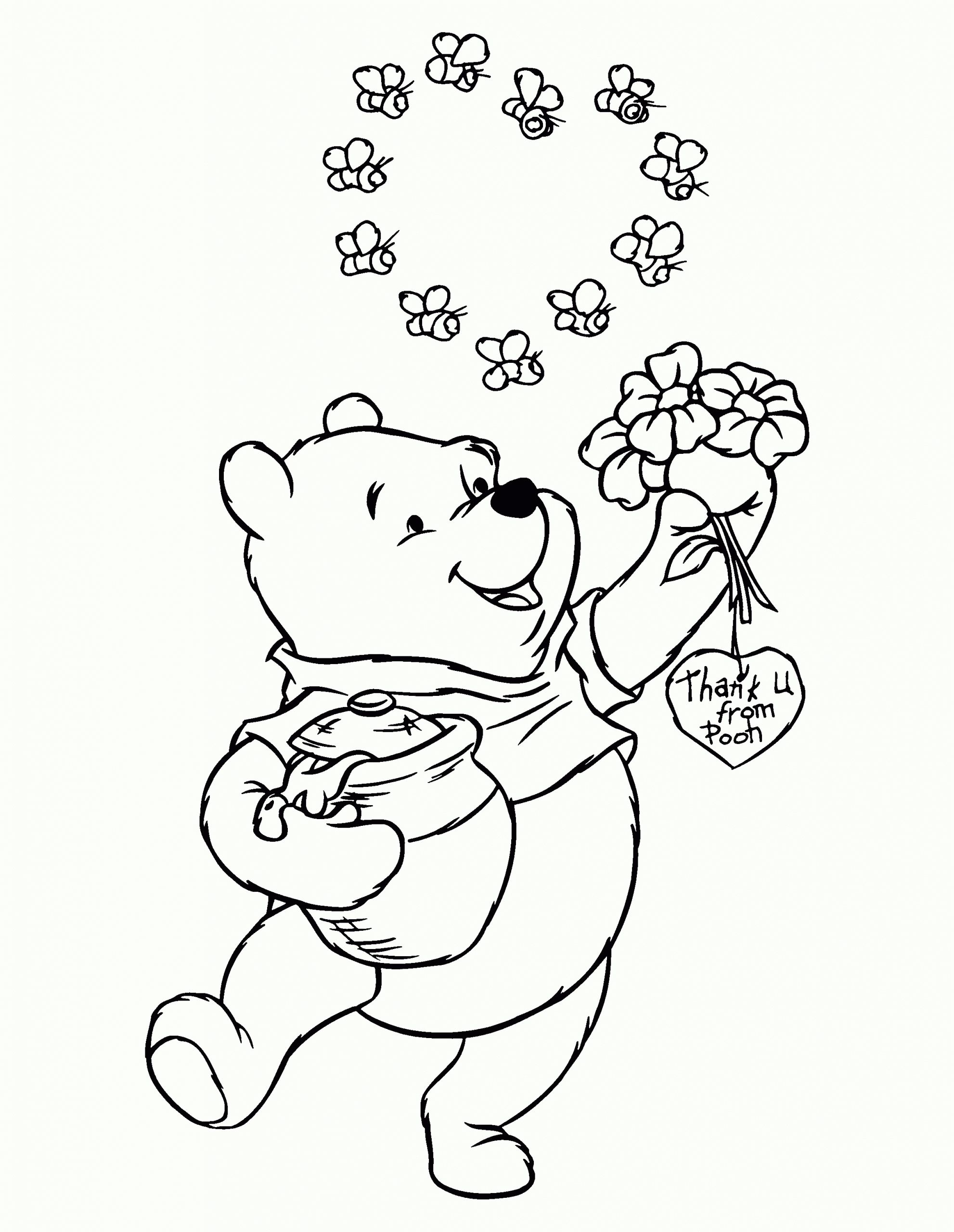 Coloriages Winnie L'Ourson : Images Et Gifs Animés Et dedans Coloriage Winnie L'Ourson