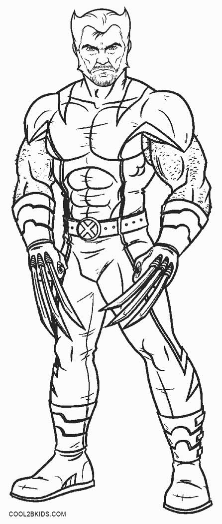 Coloriages - Wolverine - Coloriages Gratuits À Imprimer concernant Dessin Wolverine,