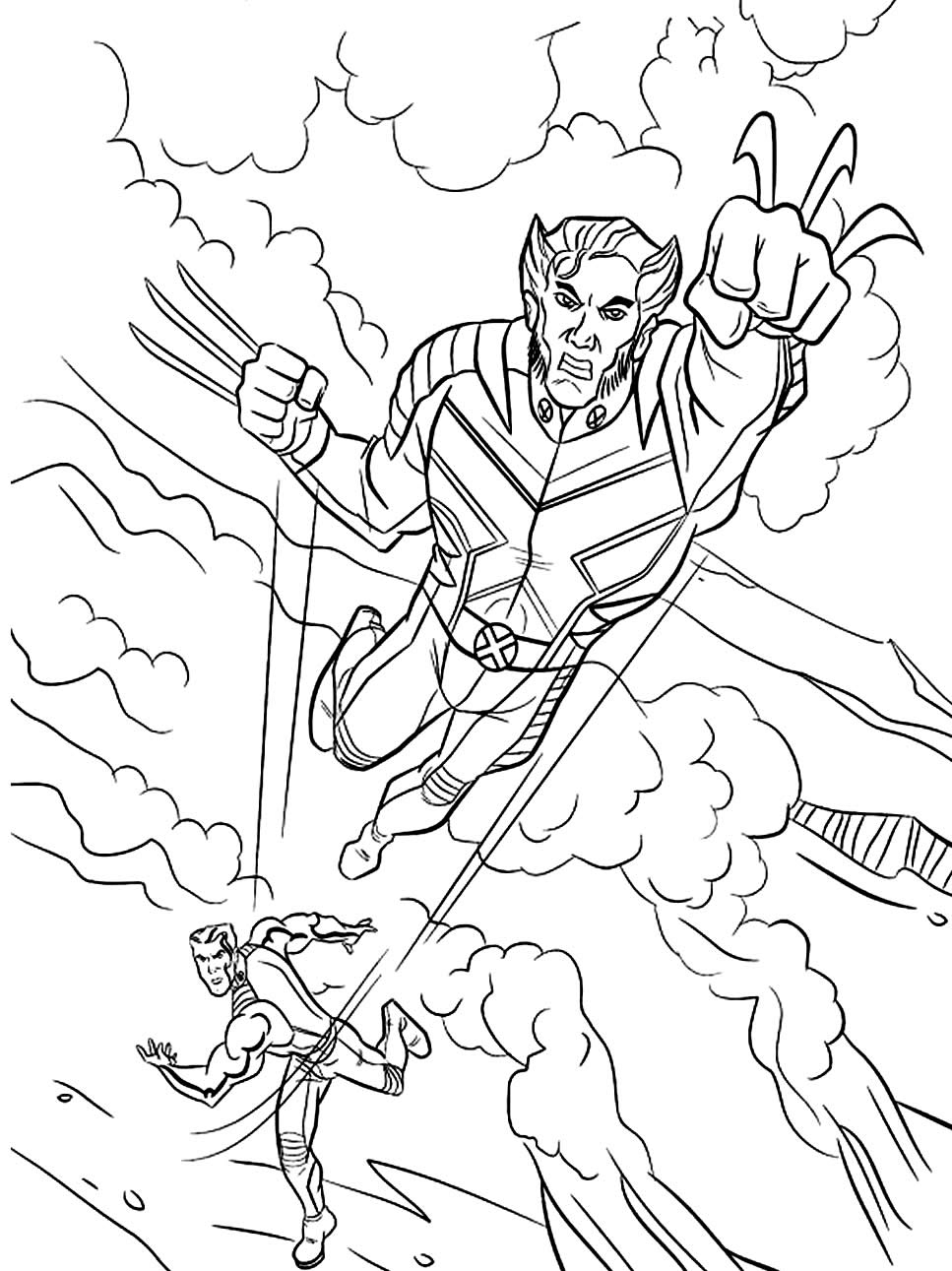 Coloriages Wolverine - Maison Bonte : Votre Guide destiné Wolverine Dessin Coloriage