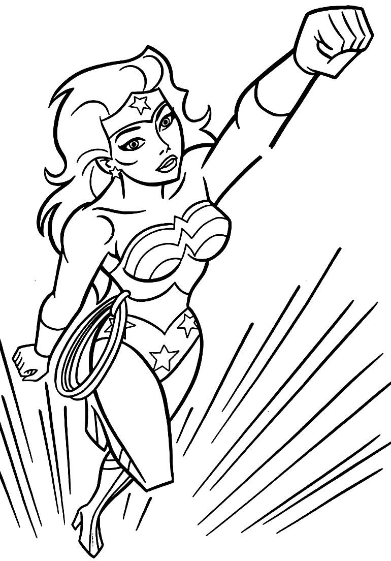 Coloriages Wonder Woman | Cartoon Coloring Pages avec Coloriage Dessin Wonder Woman