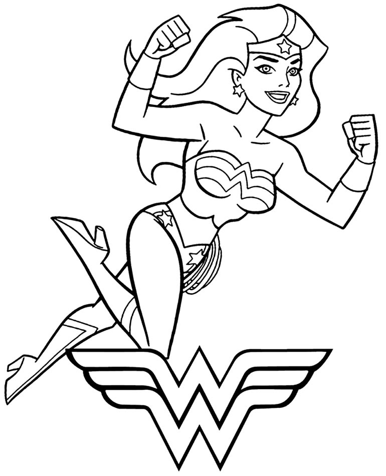 Coloriages Wonder Woman - Maison Bonte : Votre Guide destiné Coloriage Dessin Wonder Woman