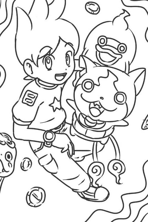 Coloriages Yo-Kai Watch Et Dessins À Imprimer pour Dessin Coloriage Yokai Watch