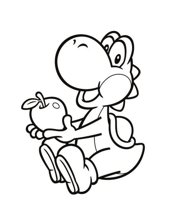 Coloriages Yoshi. Imprimer Dinosaure De Mario | Wonder Day encequiconcerne Dessin Coloriage Yoshi
