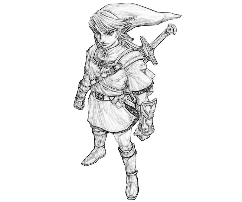 Coloriages Zelda (Jeux Vidéos) - Album De Coloriages dedans Dessin Zelda