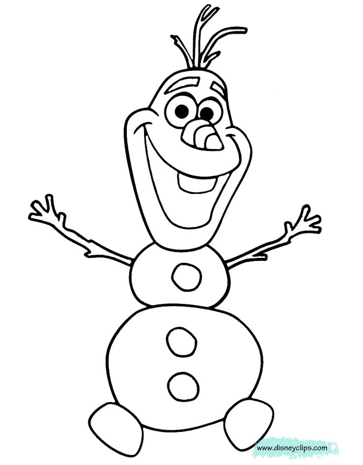 Coloring Page Of Olaf From Disney&amp;#039;S Frozen #Olaf, #Frozen avec Coloriage Olaf