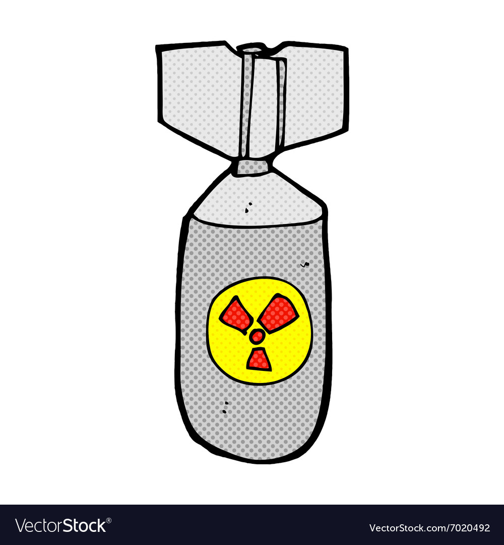 Comic Cartoon Nuclear Bomb Royalty Free Vector Image avec Dessin Bombe,