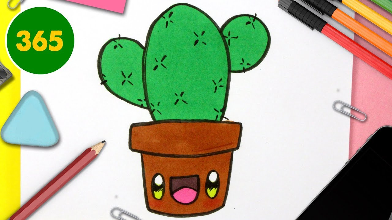 Comment Dessiner Cactus Kawaii Étape Par Étape - Dessins serapportantà M&amp;amp;M&amp;#039;S Dessin Kawaii Facile