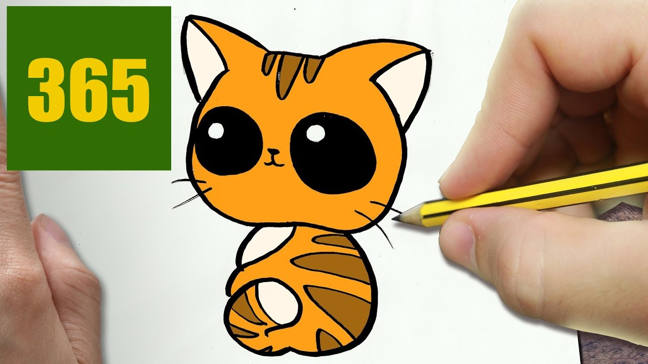 Comment Dessiner Chat Kawaii Étape Par Étape - Dessins destiné Dessin Xxtenations Facile