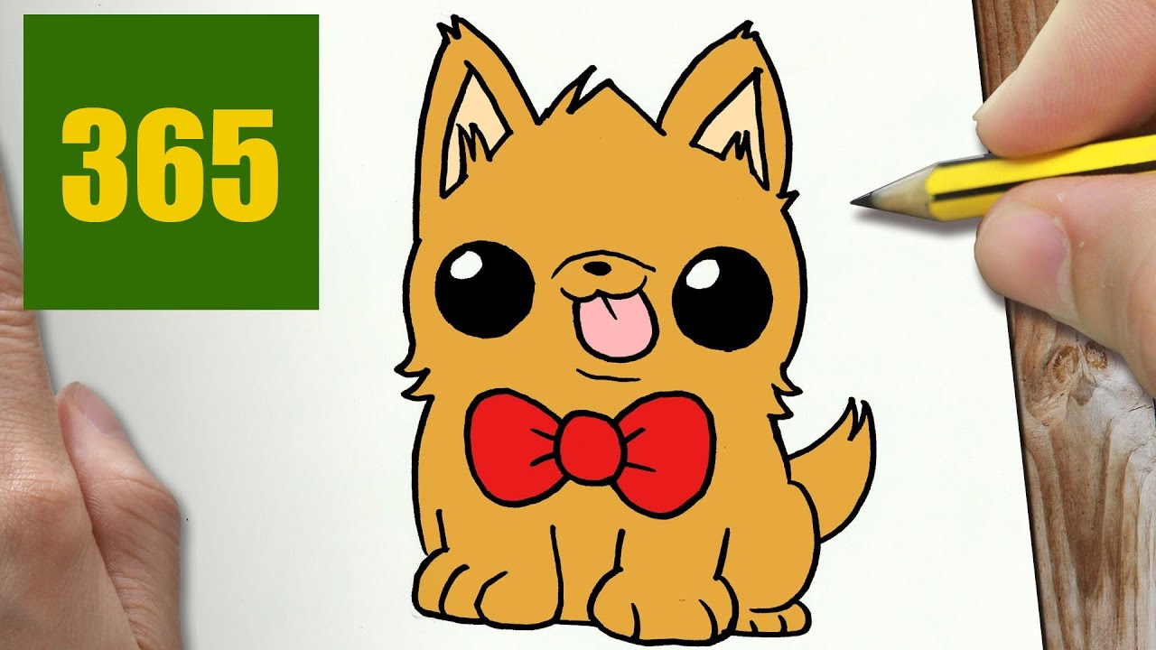 Comment Dessiner Chiot Kawaii Étape Par Étape - Dessins encequiconcerne Dessin Kawaii,