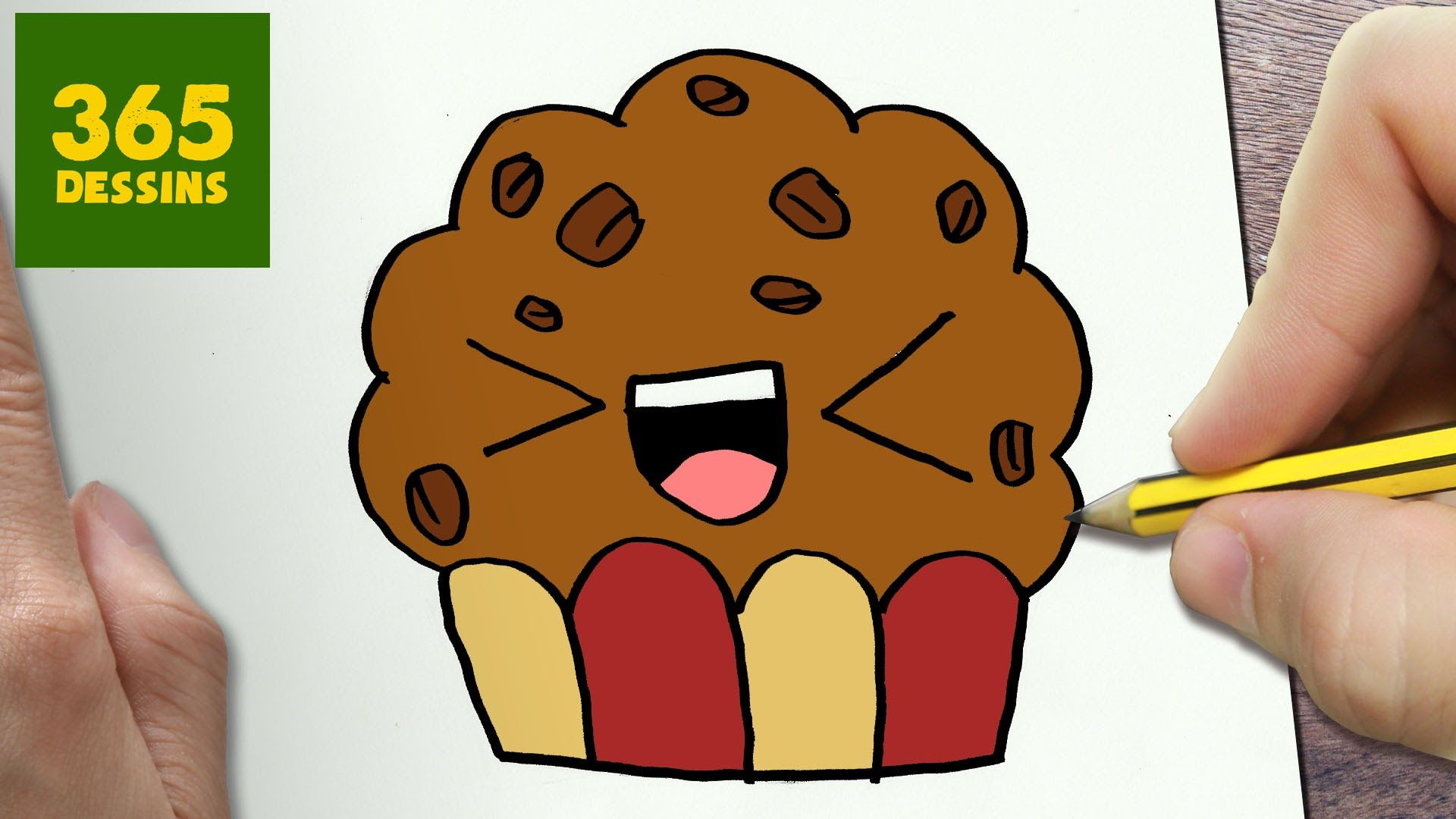 Comment Dessiner Cupcake Kawaii Étape Par Étape - Dessins dedans Dessin 365