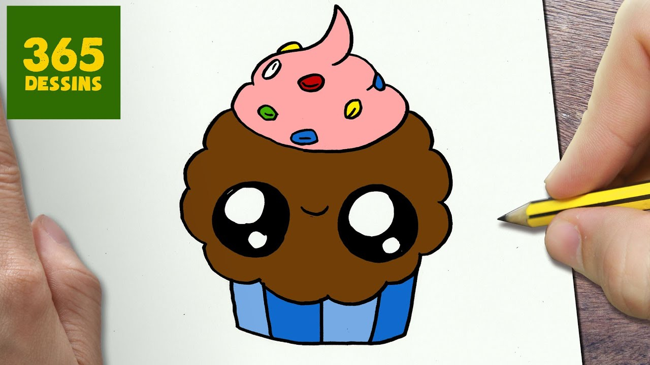 Comment Dessiner Cupcake Kawaii Étape Par Étape - Dessins encequiconcerne Dessin Facile A Reproduire
