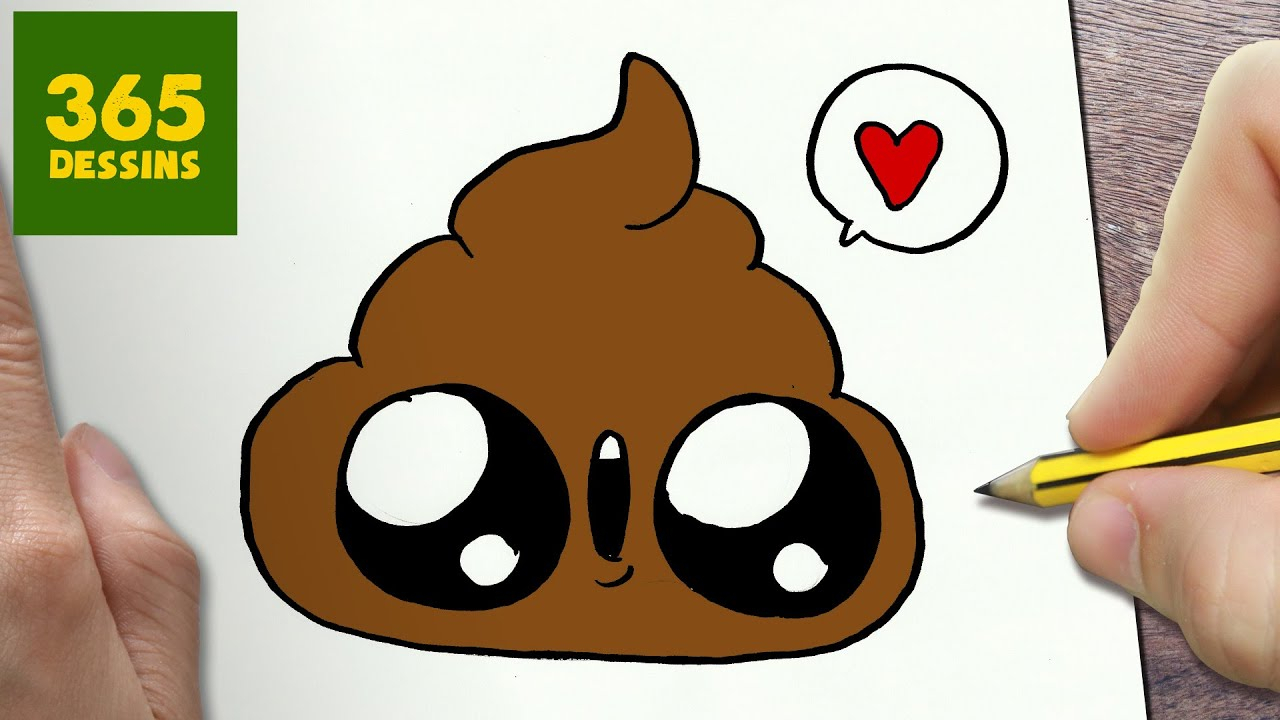 Comment Dessiner Du Caca Kawaii Étape Par Étape - Dessins destiné Coloriage Kawaii Facile,