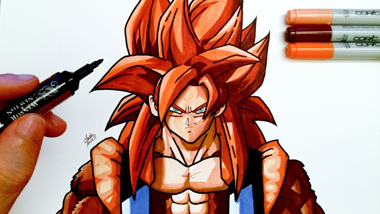 Comment Dessiner Gogeta 4 - Les Dessins Et Coloriage concernant Dessiner