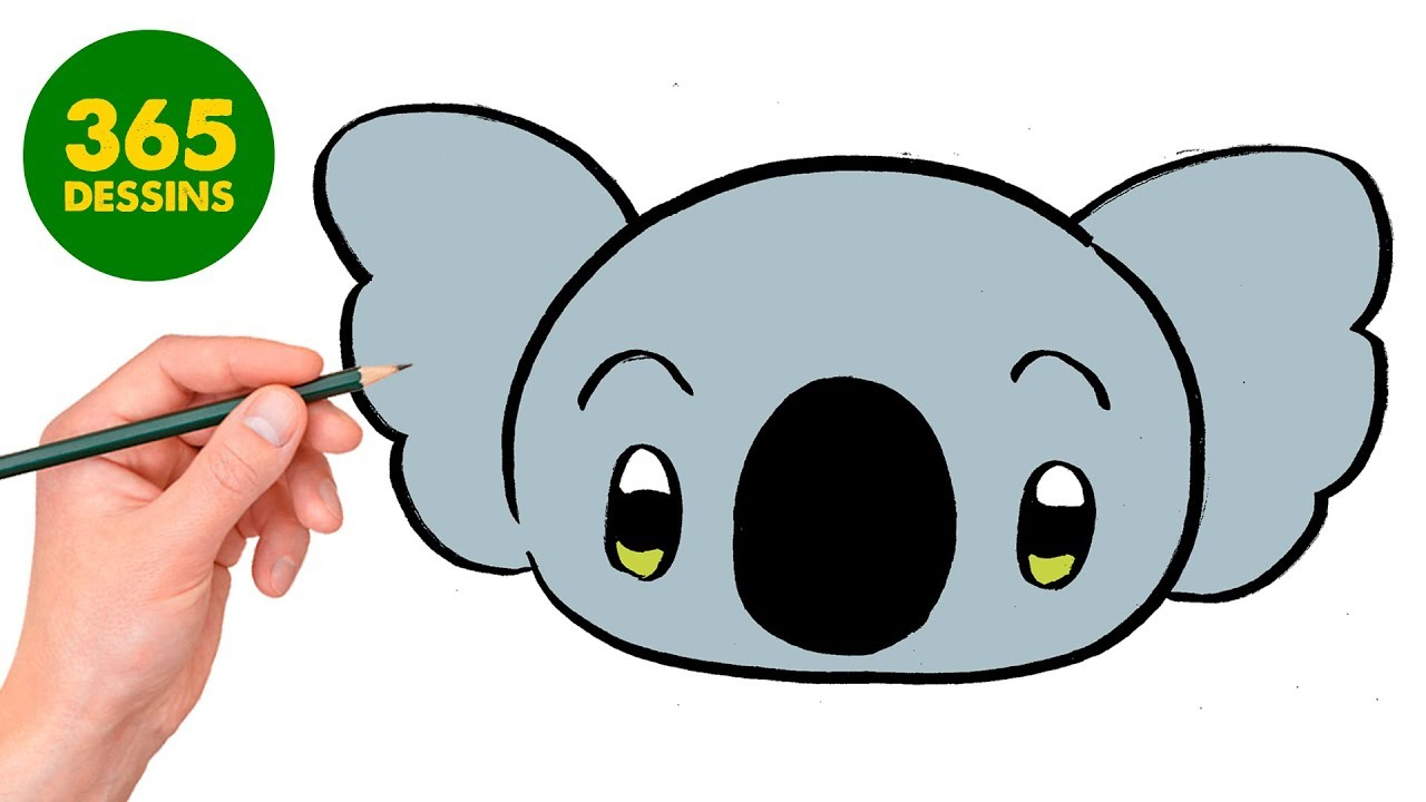 Comment Dessiner Koala Kawaii - Kawaii Dessin Facile Étape à Dessin Kawaii,