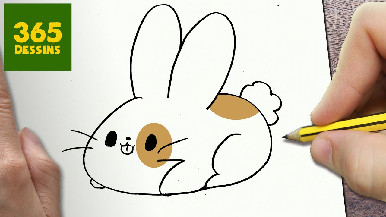 Comment Dessiner Lapin Kawaii Étape Par Étape - Dessins encequiconcerne A Dessin Facile