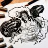 Comment Dessiner Luffy Gear 4 tout Dessin Luffy,