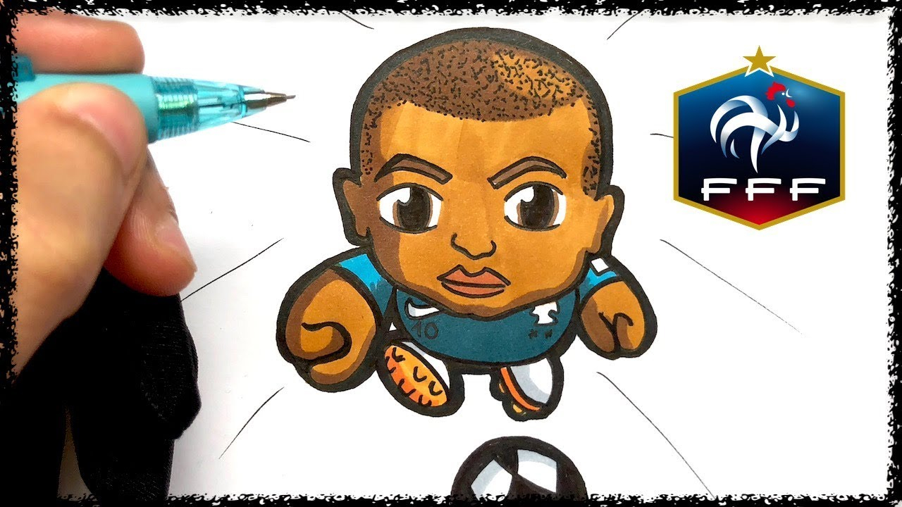 Comment Dessiner Mbappe - Les Dessins Et Coloriage destiné Dessiner