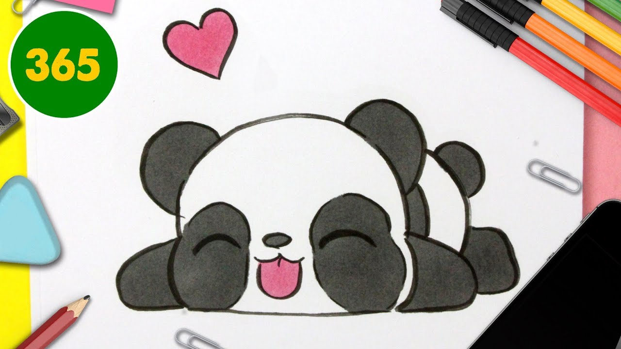 Comment Dessiner Panda Kawaii Étape Par Étape - Dessins à Dessin À Faire,