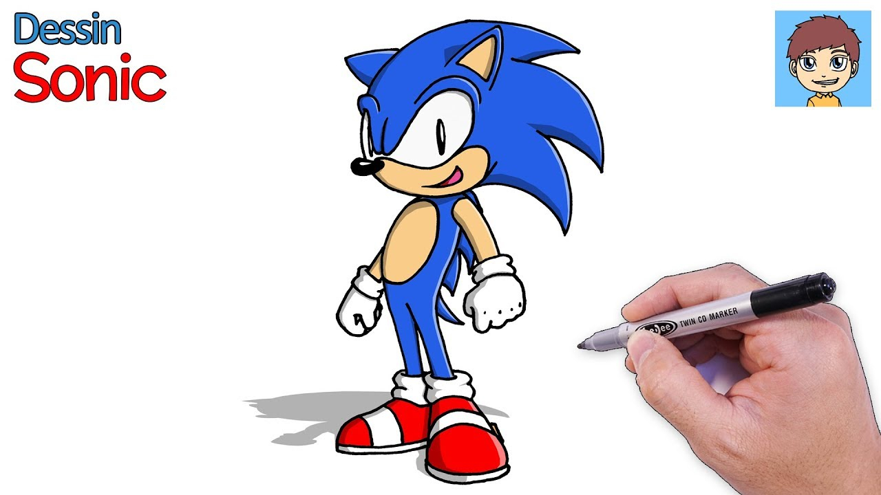 Comment Dessiner Sonic - Les Dessins Et Coloriage avec E Dessin Facile