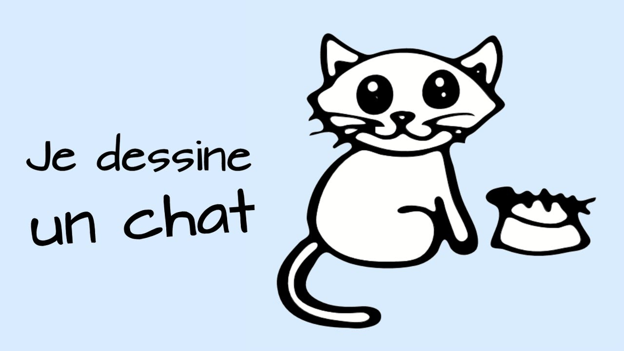 Comment Dessiner Un Chat pour Coloriage Comment Dessiner Un Chat