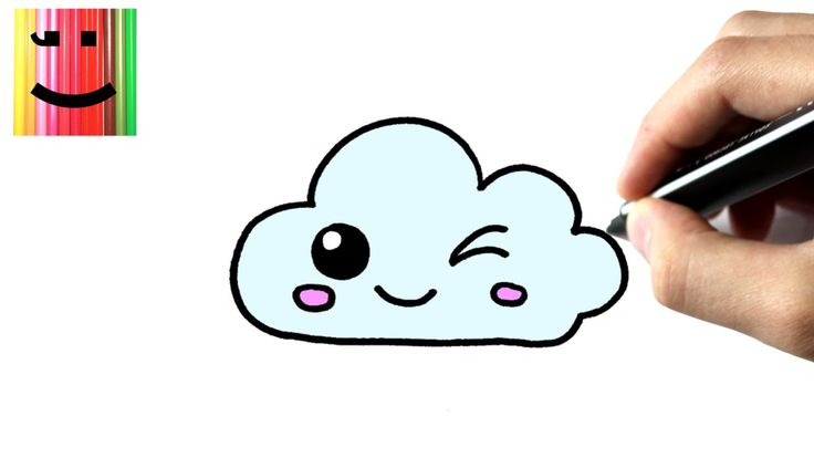 Comment Dessiner Un Nuage Kawaii | Kawaii, Hello Kitty tout Comment Dessiner M,