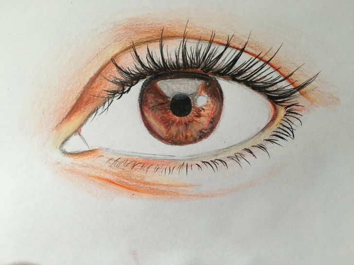 Comment Dessiner Un Œil Avec Des Crayons De Couleur intérieur Dessiner L&amp;#039;Oeil,